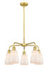 INNOVATIONS 516-5CR-SG-G391 Ellery 5 22.75 inch Chandelier Satin Gold