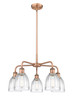 INNOVATIONS 516-5CR-AC-G442 Brookfield 5 23.75 inch Chandelier Antique Copper