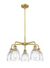 INNOVATIONS 516-5CR-BB-G442 Brookfield 5 23.75 inch Chandelier Brushed Brass