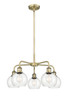 INNOVATIONS 516-5CR-AB-G122-6 Athens 5 24 inch Chandelier Antique Brass