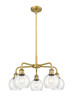 INNOVATIONS 516-5CR-BB-G124-6 Athens 5 24 inch Chandelier Brushed Brass