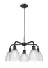 INNOVATIONS 516-5CR-BK-G382 Castile 5 24 inch Chandelier Matte Black