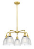 INNOVATIONS 516-5CR-SG-G382 Castile 5 24 inch Chandelier Satin Gold