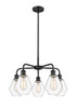 INNOVATIONS 516-5CR-BK-G652-6 Cindyrella 5 24 inch Chandelier Matte Black