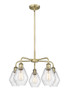 INNOVATIONS 516-5CR-AB-G654-6 Cindyrella 5 24 inch Chandelier Antique Brass