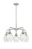 INNOVATIONS 516-5CR-SN-G654-6 Cindyrella 5 24 inch Chandelier Satin Nickel