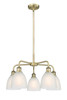 INNOVATIONS 516-5CR-AB-G381 Castile 5 24 inch Chandelier Antique Brass