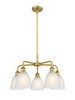 INNOVATIONS 516-5CR-BB-G381 Castile 5 24 inch Chandelier Brushed Brass