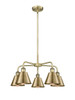 INNOVATIONS 516-5CR-AB-M8-AB Ballston 5 24.5 inch Chandelier Antique Brass