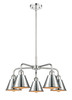 INNOVATIONS 516-5CR-PC-M8-PC Ballston 5 24.5 inch Chandelier Polished Chrome