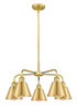 INNOVATIONS 516-5CR-SG-M8-SG Ballston 5 24.5 inch Chandelier Satin Gold
