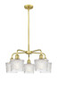 INNOVATIONS 516-5CR-SG-G402 Niagra 5 24.5 inch Chandelier Satin Gold