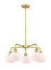 INNOVATIONS 516-5CR-SG-G91 Fenton 5 24.5 inch Chandelier Satin Gold