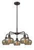 INNOVATIONS 516-5CR-OB-G96 Fenton 5 24.5 inch Chandelier Oil Rubbed Bronze