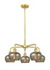 INNOVATIONS 516-5CR-SG-G96 Fenton 5 24.5 inch Chandelier Satin Gold