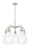 INNOVATIONS 516-5CR-SN-G652-7 Cindyrella 5 25 inch Chandelier Satin Nickel
