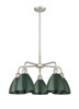 INNOVATIONS 516-5CR-SN-MBD-75-GR Ballston Dome 5 25.5 inch Chandelier Satin Nickel