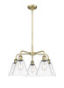 INNOVATIONS 516-5CR-AB-GBC-82 Berkshire 5 26 inch Chandelier Antique Brass