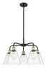 INNOVATIONS 516-5CR-BAB-GBC-82 Berkshire 5 26 inch Chandelier Black Antique Brass