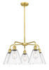 INNOVATIONS 516-5CR-SG-GBC-82 Berkshire 5 26 inch Chandelier Satin Gold