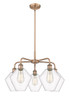 INNOVATIONS 516-5CR-AC-G652-8 Cindyrella 5 26 inch Chandelier Antique Copper