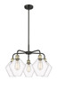 INNOVATIONS 516-5CR-BAB-G652-8 Cindyrella 5 26 inch Chandelier Black Antique Brass