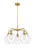 INNOVATIONS 516-5CR-BB-G652-8 Cindyrella 5 26 inch Chandelier Brushed Brass
