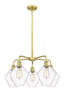 INNOVATIONS 516-5CR-SG-G652-8 Cindyrella 5 26 inch Chandelier Satin Gold