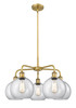 INNOVATIONS 516-5CR-BB-G122-8 Athens 5 26 inch Chandelier Brushed Brass