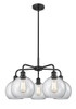 INNOVATIONS 516-5CR-BK-G122-8 Athens 5 26 inch Chandelier Matte Black
