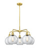 INNOVATIONS 516-5CR-SG-G122-8 Athens 5 26 inch Chandelier Satin Gold