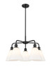 INNOVATIONS 516-5CR-BK-GBC-81 Berkshire 5 26 inch Chandelier Matte Black
