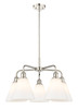 INNOVATIONS 516-5CR-PN-GBC-81 Berkshire 5 26 inch Chandelier Polished Nickel