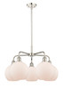 INNOVATIONS 516-5CR-PN-G121-8 Athens 5 26 inch Chandelier Polished Nickel