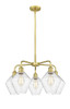 INNOVATIONS 516-5CR-SG-G654-8 Cindyrella 5 26 inch Chandelier Satin Gold