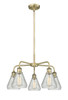 INNOVATIONS 516-5CR-AB-G275 Conesus 5 24 inch Chandelier Antique Brass
