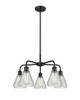 INNOVATIONS 516-5CR-BK-G275 Conesus 5 24 inch Chandelier Matte Black