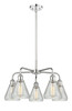 INNOVATIONS 516-5CR-PC-G275 Conesus 5 24 inch Chandelier Polished Chrome