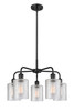 INNOVATIONS 516-5CR-BK-G112 Cobbleskill 5 23 inch Chandelier Matte Black
