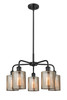 INNOVATIONS 516-5CR-BK-G116 Cobbleskill 5 23 inch Chandelier Matte Black