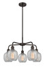 INNOVATIONS 516-5CR-OB-G105 Belfast 5 24 inch Chandelier Oil Rubbed Bronze