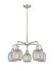 INNOVATIONS 516-5CR-SN-G105 Belfast 5 24 inch Chandelier Satin Nickel