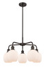 INNOVATIONS 516-5CR-OB-G101 Belfast 5 24 inch Chandelier Oil Rubbed Bronze