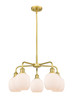 INNOVATIONS 516-5CR-SG-G101 Belfast 5 24 inch Chandelier Satin Gold