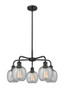 INNOVATIONS 516-5CR-BK-G104 Belfast 5 24 inch Chandelier Matte Black