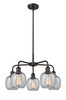 INNOVATIONS 516-5CR-OB-G104 Belfast 5 24 inch Chandelier Oil Rubbed Bronze