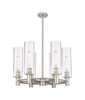 INNOVATIONS 434-6CR-SN-G434-12CL Crown Point 6 24 inch Chandelier Satin Nickel