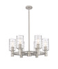 INNOVATIONS 434-6CR-SN-G434-7DE Crown Point 6 24 inch Chandelier Satin Nickel