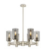 INNOVATIONS 434-6CR-SN-G434-7SM Crown Point 6 24 inch Chandelier Satin Nickel