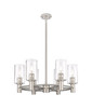 INNOVATIONS 434-6CR-SN-G434-7SDY Crown Point 6 24 inch Chandelier Satin Nickel